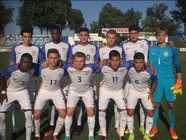 Former MKSC Adam Ozeri (top left) was selected for US National team U20 in 2016